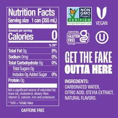 Zevia Zero Sugar Soda, Grape, 16 oz Cans (12-Pack) – Naturally Sweetened, Non-GMO Project Verified, Gluten-Free, Vegan