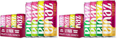 Zevia Zero Sugar Energy Drink, Fruity Fuel Variety Packs, 12 oz Cans – Naturally Sweetened, Non-GMO Project Verified, Gluten-Free, Vegan, (Pack of 24)
