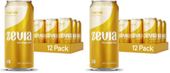 Zevia Zero Sugar Soda,Cream Soda,16 oz Cans – Naturally Sweetened,Non-GMO Project Verified,Gluten-Free,Vegan,(Pack of 24)