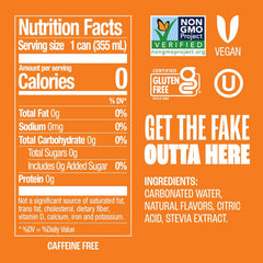 Zevia Zero Sugar Soda, Orange Creamsicle, 12 oz Cans (24-Pack) – Caffeine Free, Naturally Sweetened, No Calorie Soda - Non-GMO Project Verified, Gluten-Free, Vegan