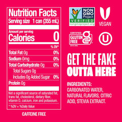 Zevia Zero Sugar Soda, Strawberry Lemon Burst, 12 oz Cans (8-Pack) – Naturally Sweetened, Zero Calorie Sugar Free Soda - Non-GMO Project Verified, Gluten-Free, Vegan