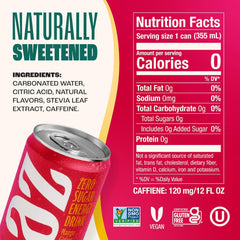 Zevia Zero Sugar Energy Drink,Mango Ginger,12 oz Cans – Naturally Sweetened,Zero Calorie Sugar Free Energy - Non-GMO Project Verified,Gluten-Free,Vegan,(Pack of 24)