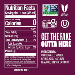 Zevia Zero Sugar Soda, Black Cherry, 12 oz Cans (24-Pack) – Naturally Sweetened, Non-GMO Project Verified, Gluten-Free, Vegan