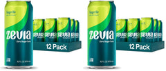 Zevia Zero Sugar Soda,Ginger Ale,16 oz Cans – Naturally Sweetened,Non-GMO Project Verified,Gluten-Free,Vegan,(Pack of 24)