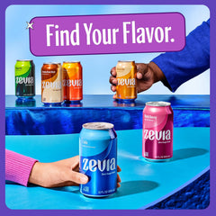 Zevia Zero Sugar Soda,Grape,16 oz Cans – Naturally Sweetened,Non-GMO Project Verified,Gluten-Free,Vegan,(Pack of 24)